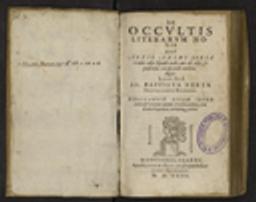 De occultis literarum notis seu Artis animi sensa occulte aliis significandi, aut ab aliis significata expiscandi enodandique Libri IIII. Io. Baptista Porta Neapolitano Auctore. Explicantur autem inter caetera & veterum quoque scriptorum, hac de arte loquentia, undidemque petita / Giambattista Della Porta | Della Porta, Giambattista (1535-1615) - physicien, naturaliste et dramaturge italien. Auteur