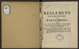 Règlement ecclésiastique du Wirtemberg, pour la Célébration publique d'un jour de repentance, de prière et de jeûne. Qui sera le III. Dimanche du Carème, appellé Oculi, à l'occasion des grands Tremblements de Terre, & des Accidens funestes & inouïs qu'ils ont causés sur la Fin de l'Année passée & au Commencemt de la présente année 1756 / Charles II de Wurtemberg | Charles 2 de Wurtemberg (1728-1793) - duc. Auteur