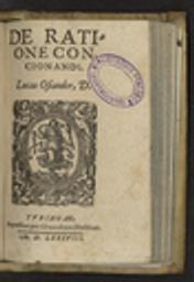 De ratione concionandi. Lucas Osiander, D. / Lucas Osiander | Osiander, Lucas (1534-1604) - théologien allemand. Auteur