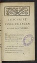 Zuschrift eines Franken an die Deutschen / colonel Berdot | Berdot, Frédéric (1749-1825) - militaire français. Auteur