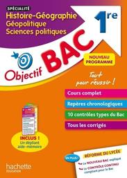 Objectif Bac 1re : spécialité Histoire-Géographie, Géopolitique, Sciences politiques (HGGP) / Vincent Adoumié | 