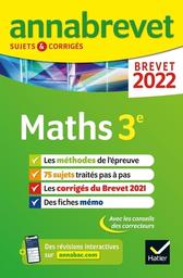 Maths 3e : sujets et corrigés ; brevet 2022 / Bernard Demeillers, Emmanuelle Michaud | Michaud, Emmanuelle. Auteur